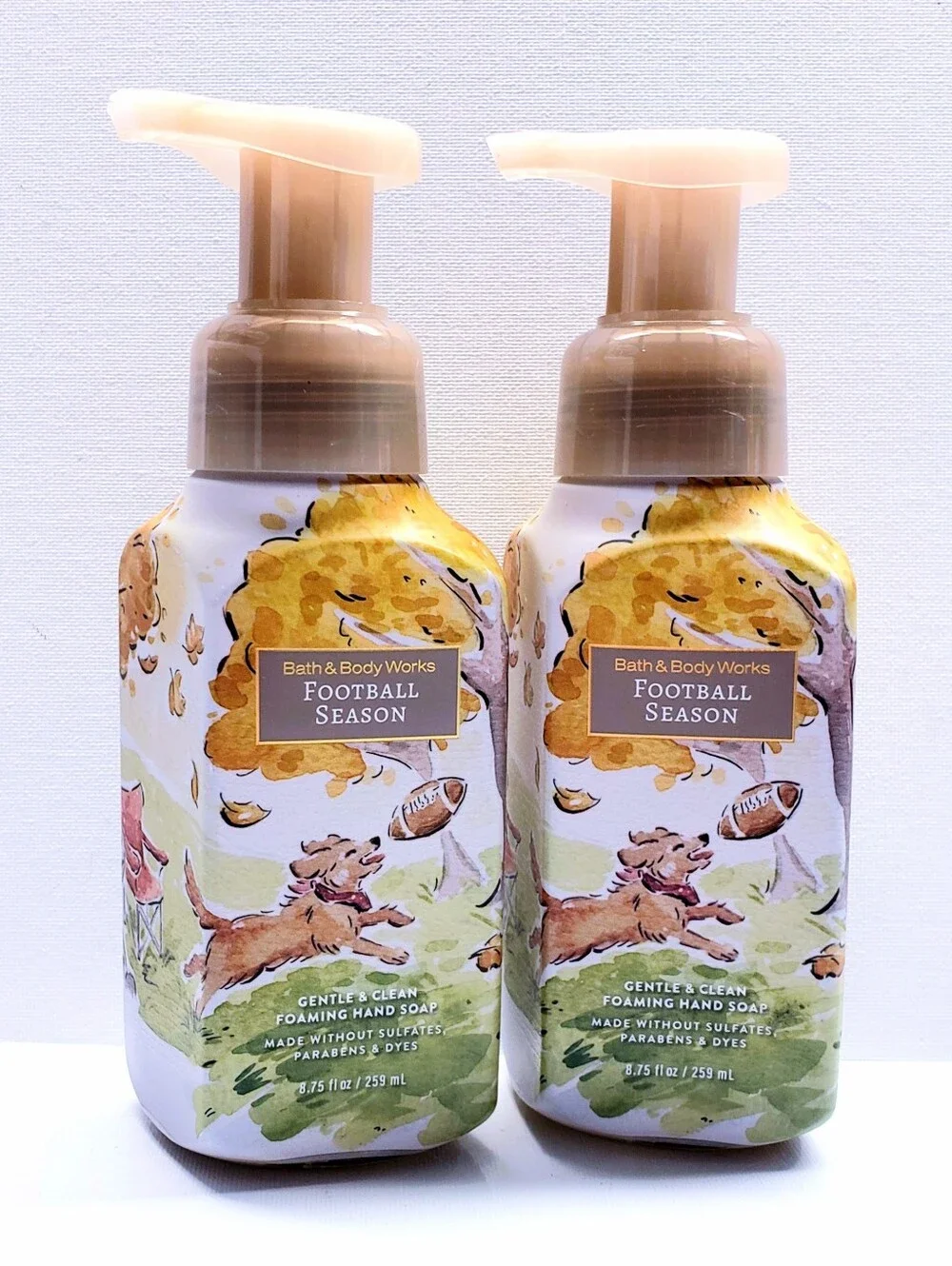 Bath & Body Works FOOTBALL SEASON Gentle & Clean Foaming Hand Soap (2 Pcs)